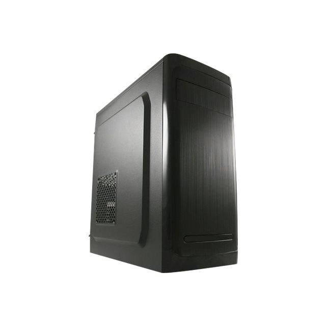 Boîtier PC - LC POWER - Classic 7034B - Tour midi - ATX - Noir aluminium brossé - USB/Audio