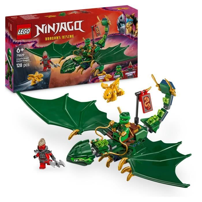 LEGO NINJAGO 71829 Le dragon vert de la forêt de Lloyd - Jeu de construction dès 6 ans