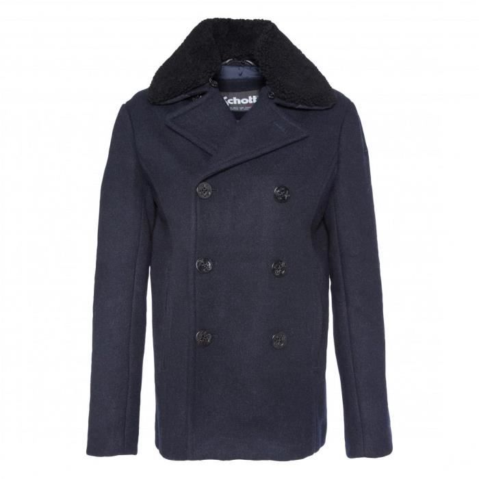 SCHOTT �?? CABAN HOMME CYCLONE4 Bleu Bleu - Cdiscount Pr??t-?�-Porter