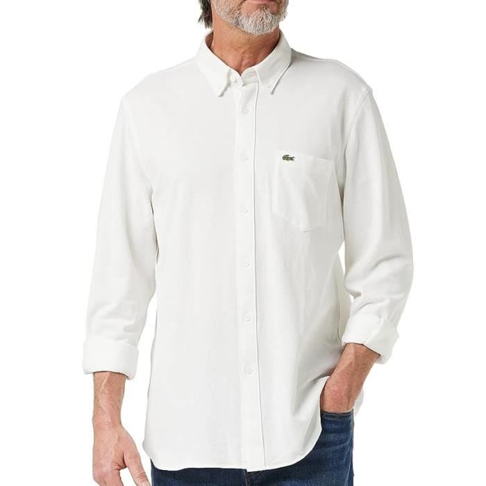 Chemise blanche on sale lacoste