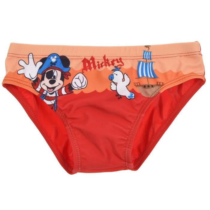 Mickey Mouse Slip De Bain Bebe Garcon Rouge Cdiscount Pret A Porter