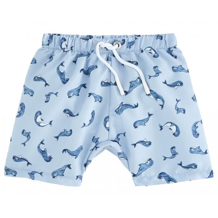 Short De Bain Bebe Garcon Cocon Dauphins Bleu Cdiscount Pret A Porter