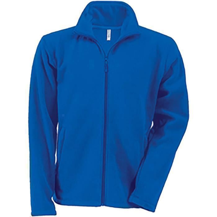 Veste micropolaire zippée Kariban Falco Bleu royal Cdiscount