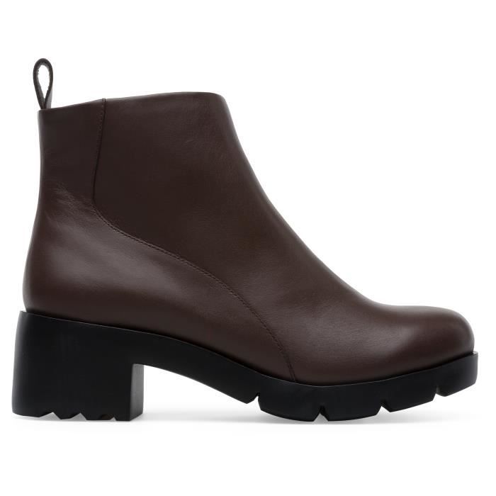 Bottines Femme - CAMPER - Wanda K400228-004 - Cuir Véritable - Semelle EVA - Talon Carré 2cm