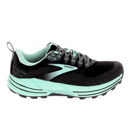 Chaussures de running - BROOKS - Cascadia 16 - Femme - Noir - Usage régulier - Drop 10 mm Chaussures de running - BROOKS - Cascadia 16 - Femme - Noir - Usage régulier - Drop 10 mm