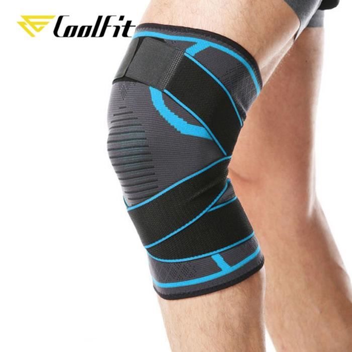 Genouillères pressurisées amovibles à double usage, 1 pièce, sangles de