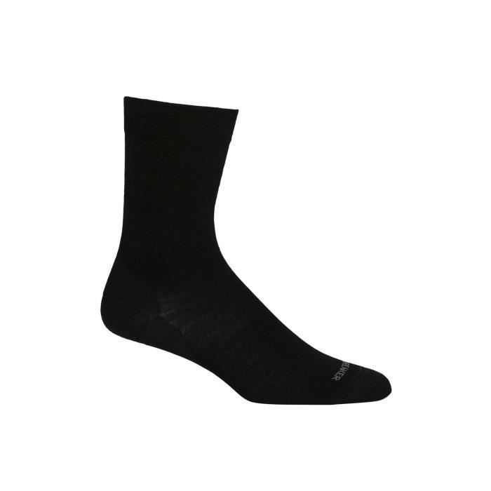 Chaussettes femme Icebreakerfine gauge crew - noir - L/XL - Respirant - Montagne