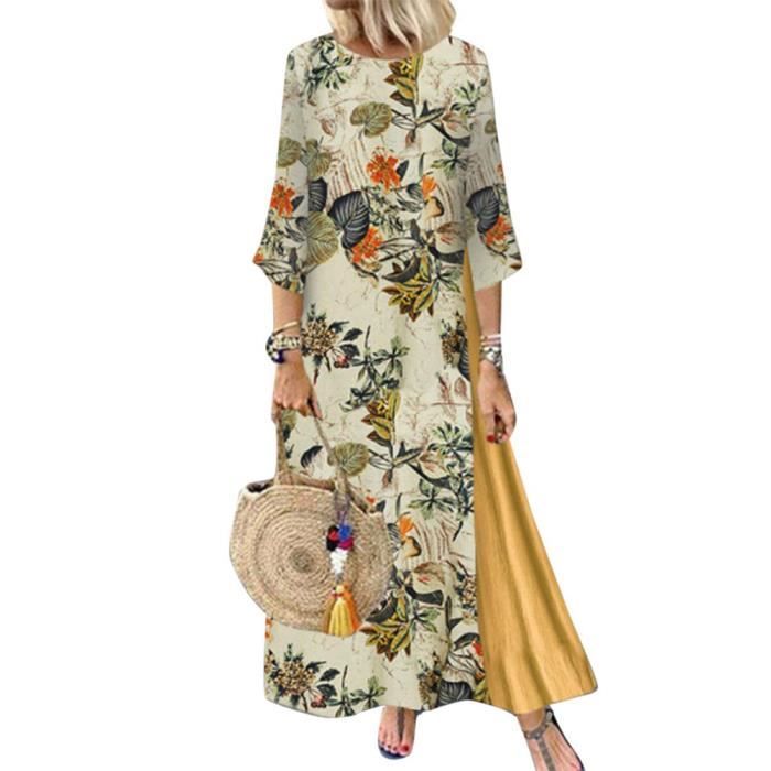 Minetom Robe Longue Velours Femme Automne Hiver - Élégante Manches Longues Couleur Unie Maxi Cocktail Soirée