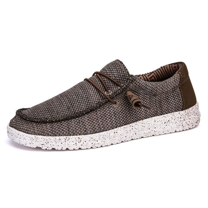 Mocassins Homme En Cuir - Fermeture à Glissière, Style Brogue - Confortables Pour Le Bureau