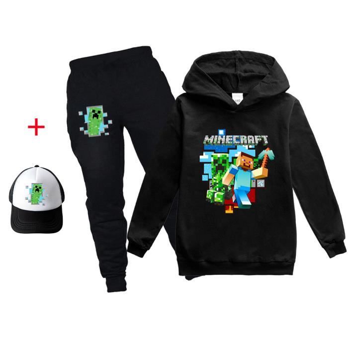 Ensemble Sport Garçon Hoodie à Capuche + Pantalon Survêtement Football - 18 Mois à 8 Ans