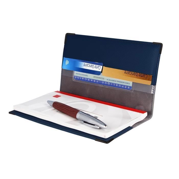 Porte-Papiers Moto Bleu Marine - Fabriqué En France - Protection Complète Pour Vos Documents