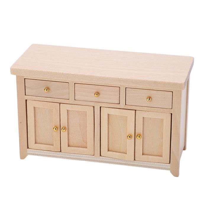 Lot De 4 Bibliothèques Miniatures Odoria 1/12 - Meuble Buffet Mural En Bois Pour Maison De Poupée - 7,6 X 3 X 7,6 Cm