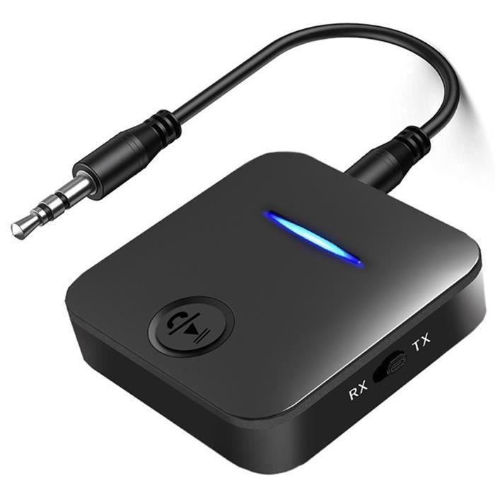Adaptateur Bluetooth 5.4 Émetteur/Récepteur - Prise Jack 3.5mm Pour TV, Voiture, Haut-parleurs | Avec Micro