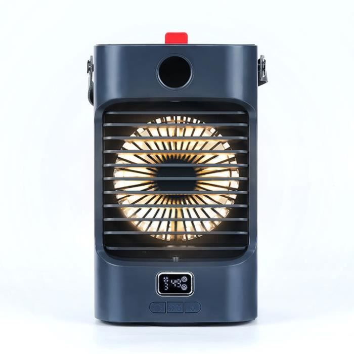 Mini Climatiseur Portable 5200mAh - Ventilateur Rechargeable 3 Vitesses - Silencieux Pour Bureau, Voiture Et Voyage