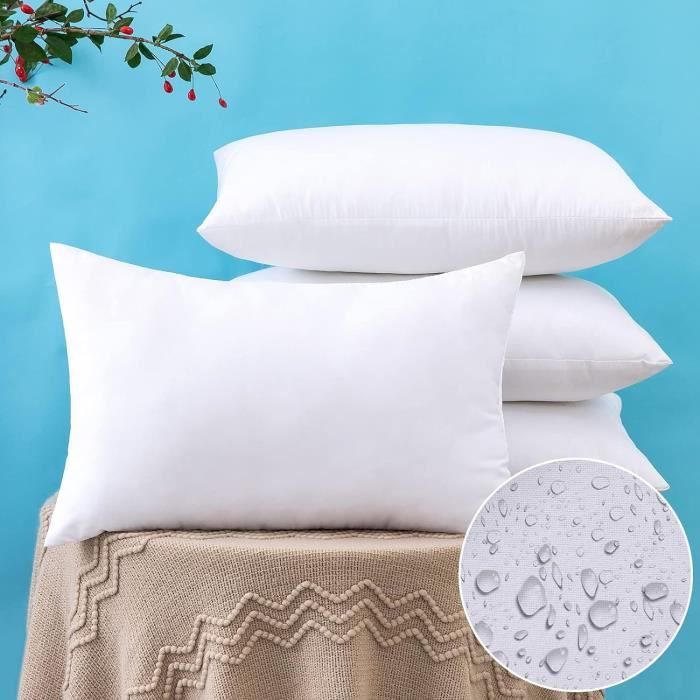 Lot De 2 Housses De Coussin Extérieur Imperméables 35x35 Cm – Motif Fleur Double Face – Fermeture éclair Cachée – Pour Salon De Jardin, Terrasse - 12