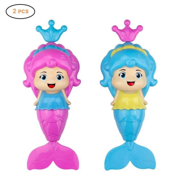 2 Pcs Jouets De Bain Baignoire Sirene Bebe Enfant Tout S Jouets Flottants De L Eau En Abs Non Toxique Couleur Aleatoire d 3702 Cdiscount Puericulture Eveil Bebe