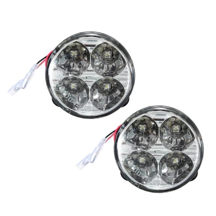 2x Barres LED 9 LED - Feux De Jour / Brouillard - 12V - 320-400LM - Étanches IP67