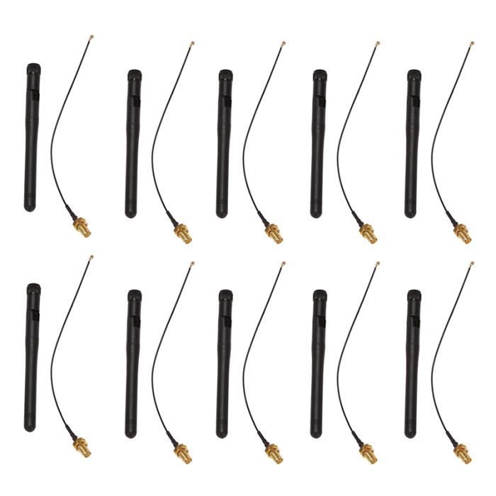 Antennes LTE/4G/3G GSM 5dBi - Lot De 3, Omnidirectionnelles, Connecteur RP-SMA Mâle, Pour Booster Le Signal