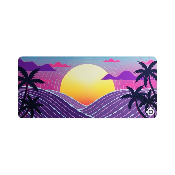 Tapis de gaming STEELSERIES QcK Neon Sunset 900 x 400 mm x 2 mm
