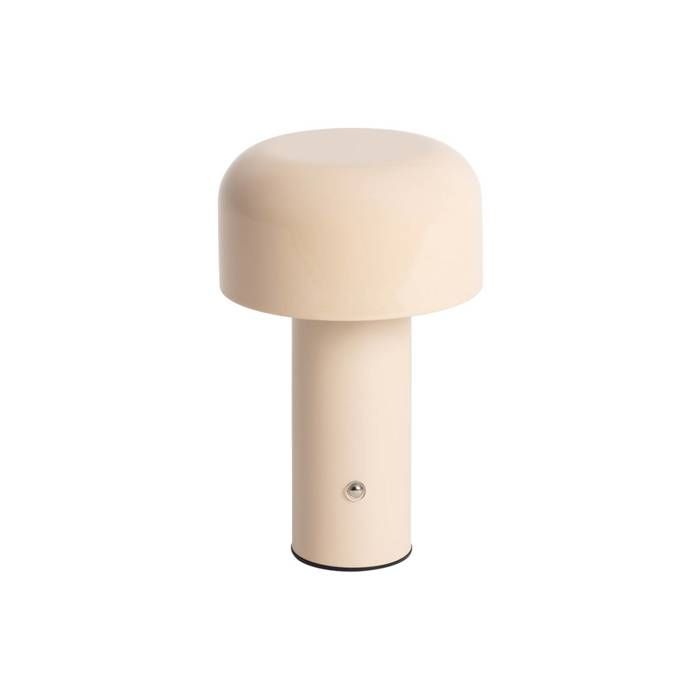 Lampe à poser LED sans fil rechargeable Victor beige Ø 13cm