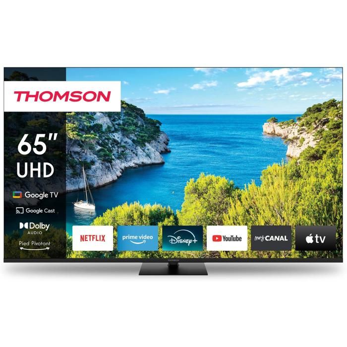 TV LED 4K Thomson 43 UHD - Smart TV Google TV - Garantie 3 ans