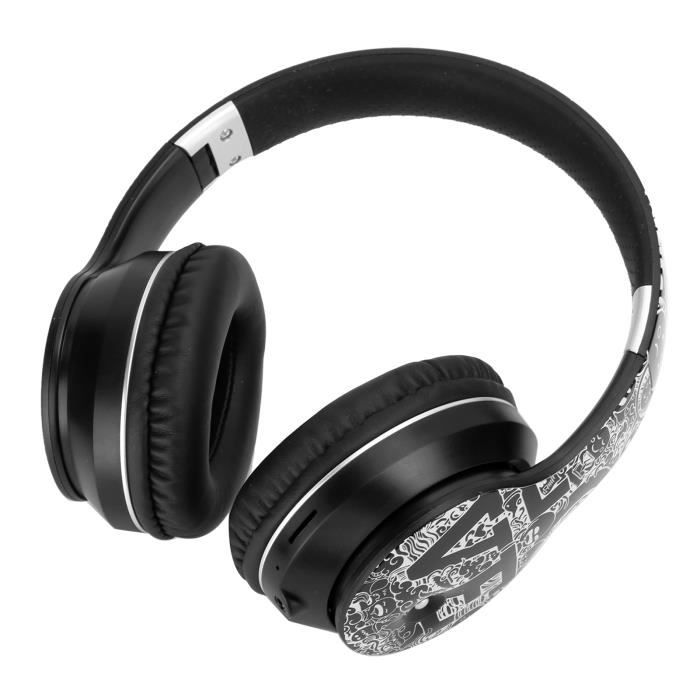 Casque Audio Bluetooth À Réduction De Bruit Pliable Noir Linq