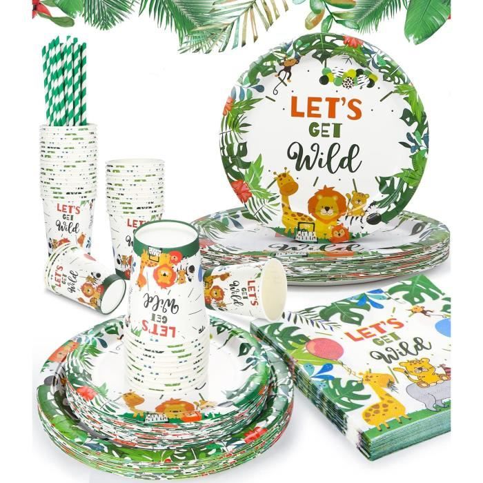 Set De Fête Spiderman Crime Fighter - 46 Pièces Vaisselle Jetable | Assiettes, Gobelets, Serviettes, Nappe & Guirlande | Pour Anniversaire Enfant