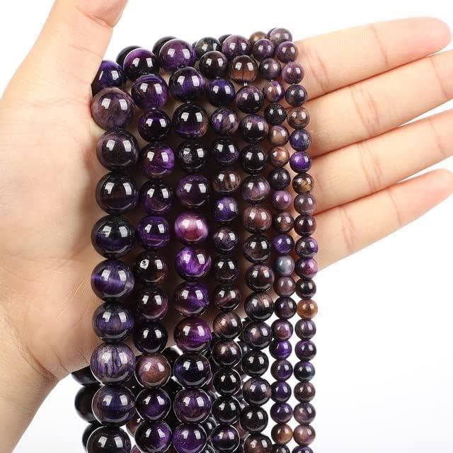Lot De 21 Perles Rondes En Agate Naturelle - Diamètre 8 Mm, Pour Création De Bijoux