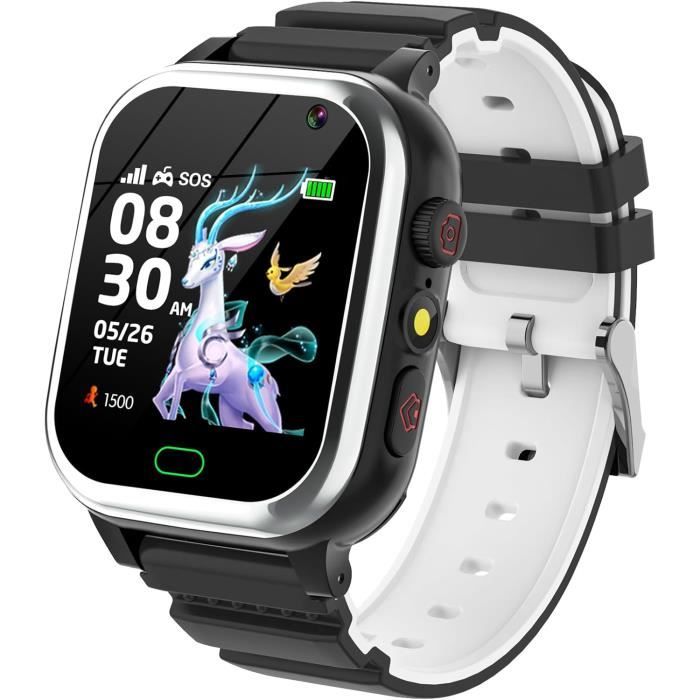 Montre Connectée Enfant avec 2 Caméras 16 Jeux, Musique Montre