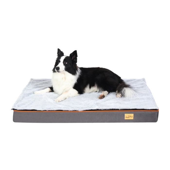 Comparer les prix de Panier Orthopedique pour Chien Coussin Chien Grande Taille Tapis Chien Dehoussable et Lavable en Mousse Haute Résilience