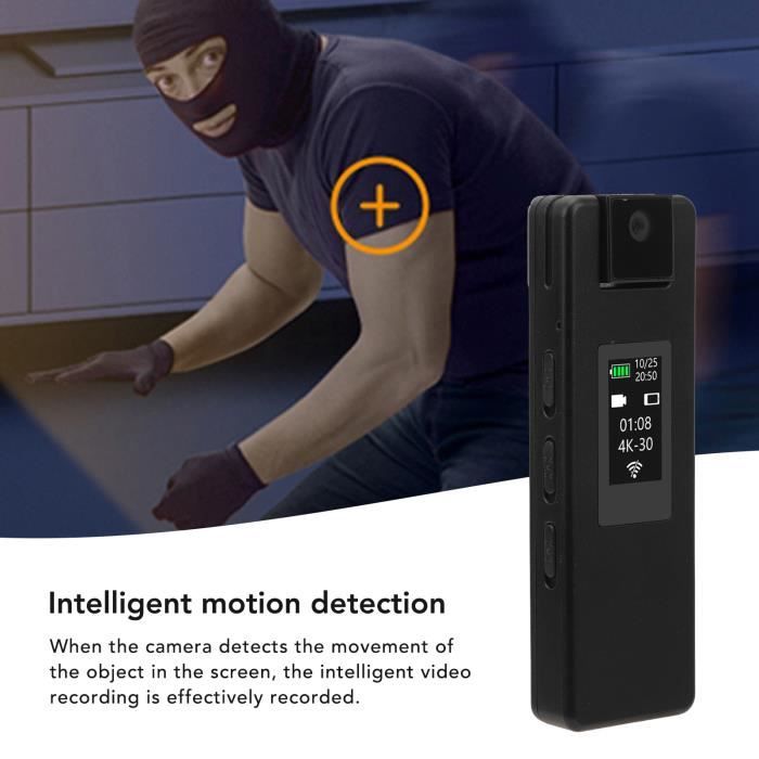 Mini Caméra WiFi 1080P Corporelle Avec Rotation 180° - Vision Nocturne Pour Voyages Et Sécurité