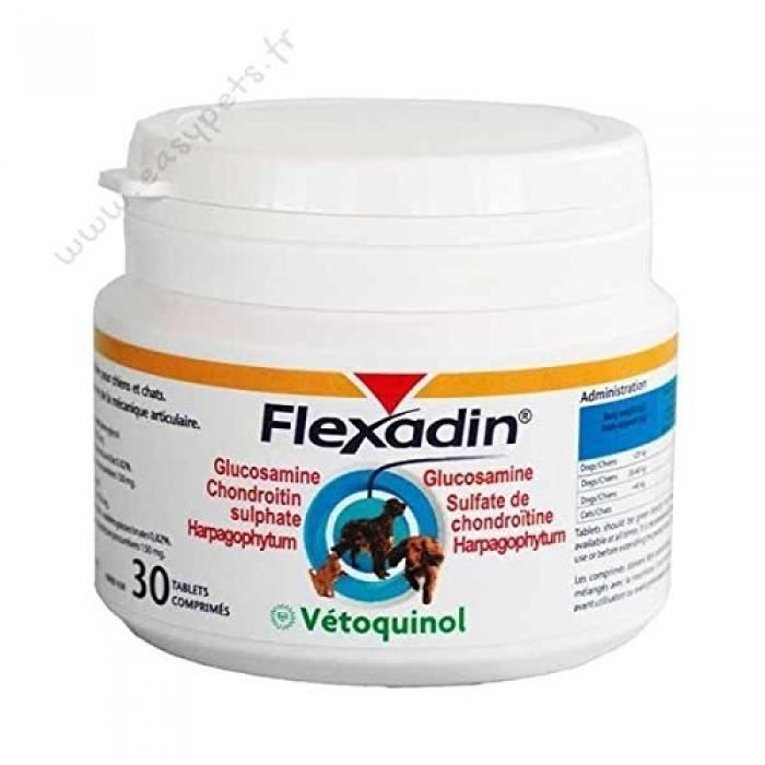 Complément articulaire pour chien et chat - VETOQUINOL - Flexadin - UC-II - Anti-arthrose - Chien et chat - Junior Complément articulaire pour chien et chat - VETOQUINOL - Flexadin - UC-II - Anti-arthrose - Chien et chat - Junior