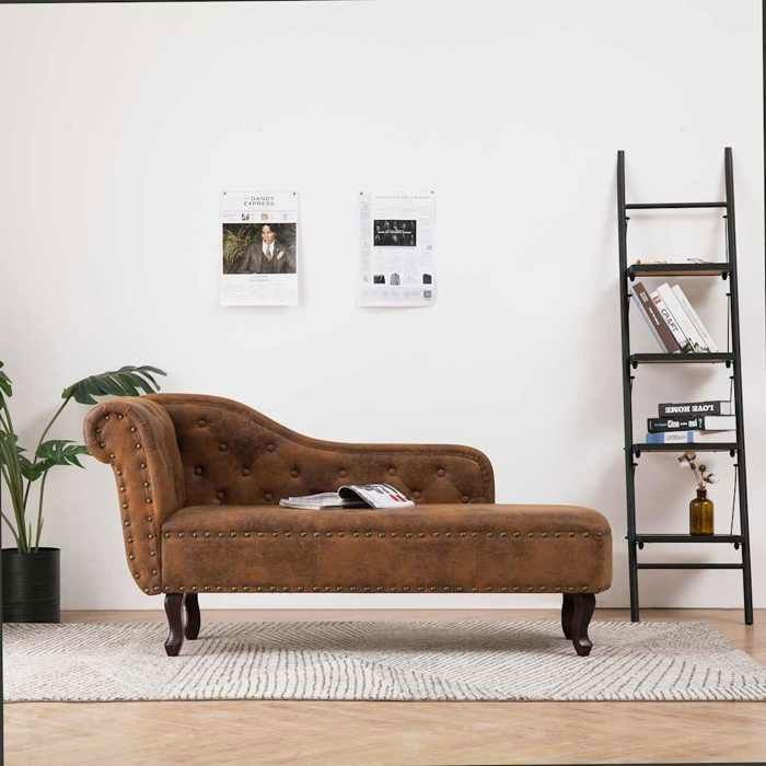 vidaXL Chaise Longue Canapé-lit Meuble de Salon Mobilier de Salle de Séjour Chaise de Salon Chambre à Coucher Maison 281278