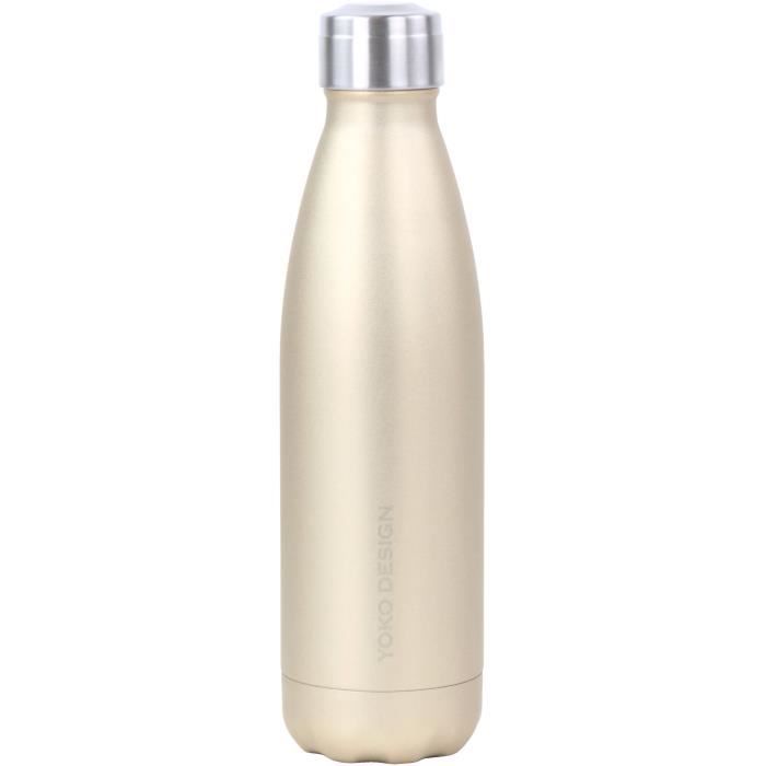 YOKO DESIGN Bouteille isotherme de 500 ml Coloris Doré mat