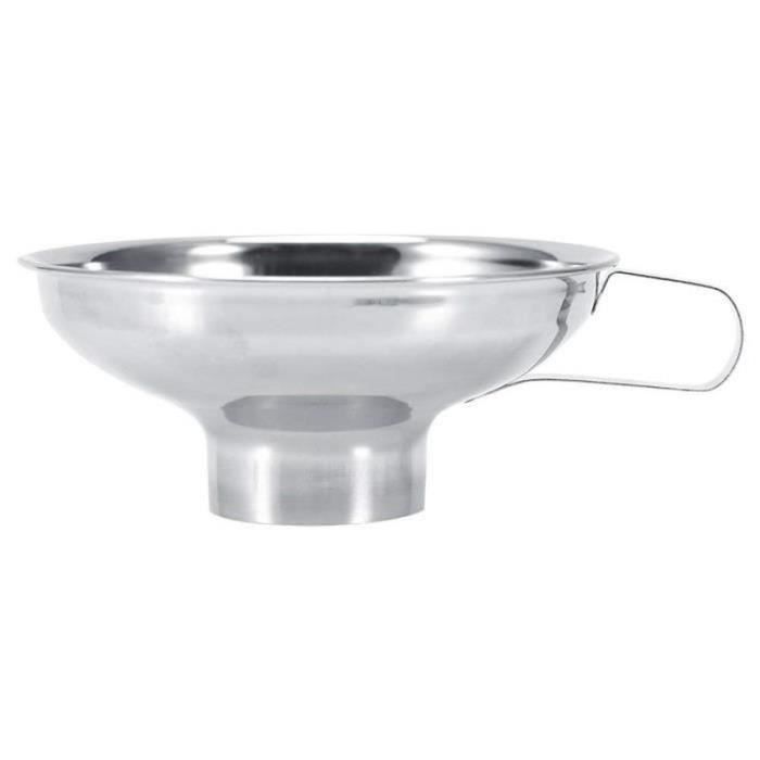 Entonnoir à Confiture Cristel En Inox 18/10 - Avec 2 Embouts Réducteurs Et 1 Filtre Amovible