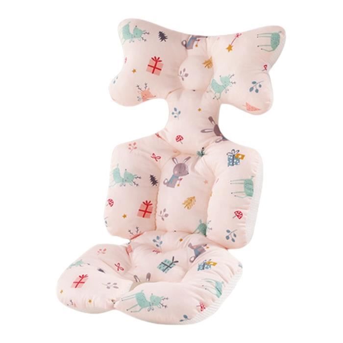 Coussin Double Face Pour Poussette - Côté Coton D'hiver Et Maille Respirante D'été | Confort Ergonomique Pour Bébé