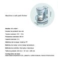 Bear électrique - Machine à Café Filtre - Peut faire du thé parfumé - Bleu-1