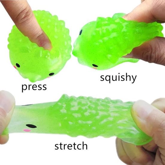 Ensemble de 8 pièces Jumbo Glitter Mochi Squishy - Jouet Sensuel Doux - Récompenses en Classe - Goody Bag Filler - Jeux - Jouets