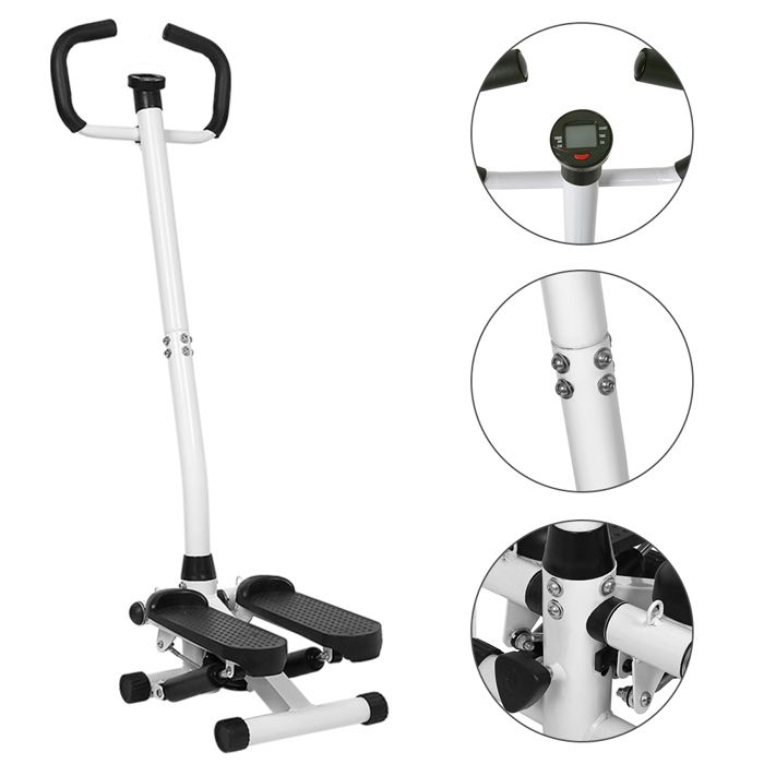 GYMAX Steppers Pour L'exercice à La Maison, Mini Stepper Hydraulique