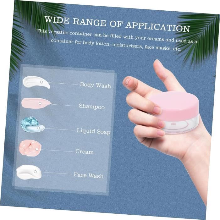 20 Pots Cosmétiques Vides 40ml - Transparents, Avec Spatules
