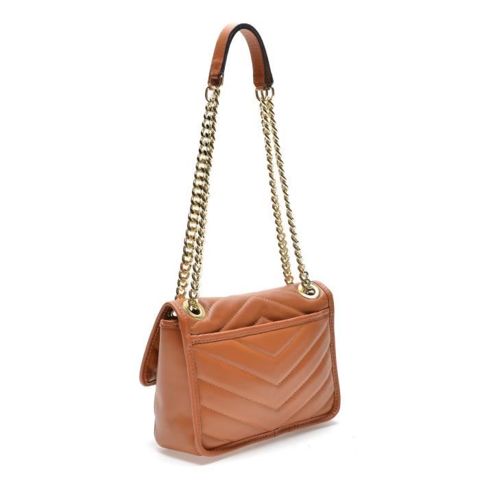 AW22 MG 2206 Sac main Mangotti Cuir de vache UNI Cognac