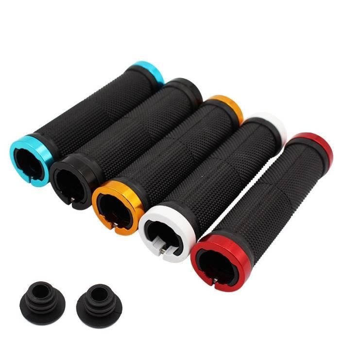 Guidon de vélo,2pcs-1 paire vélo de route vélo guidon couverture poignées caoutchouc souple anti