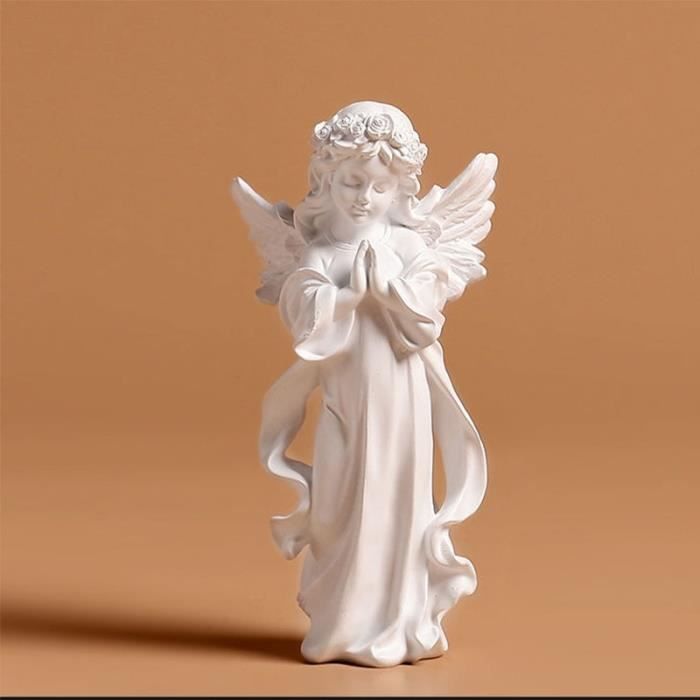 Figurine Ange Fille Shurzzesj - Statuette Résine Décoration Intérieur