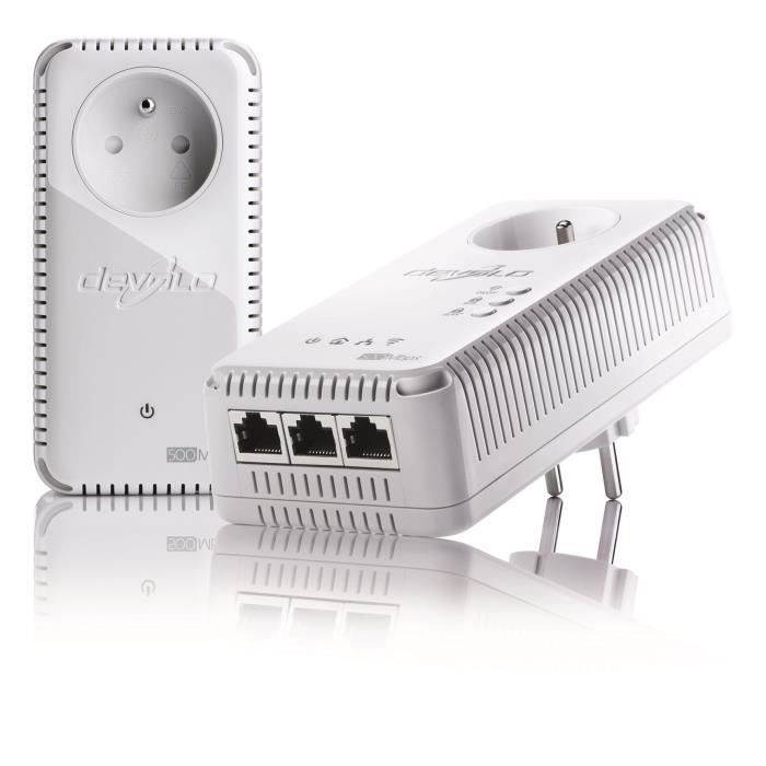DEVOLO Kit 1 CPL Wi-Fi 500 Mbit/s + 1 CPL Filaire 500 Mbit/s 3
