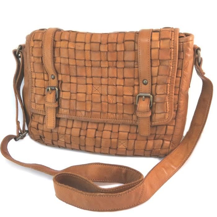 Sac à Main En Cuir Gianni Conti - Couleur Violet - Style Porté épaule - Occasion Très Bon état - Fabriqué En Italie