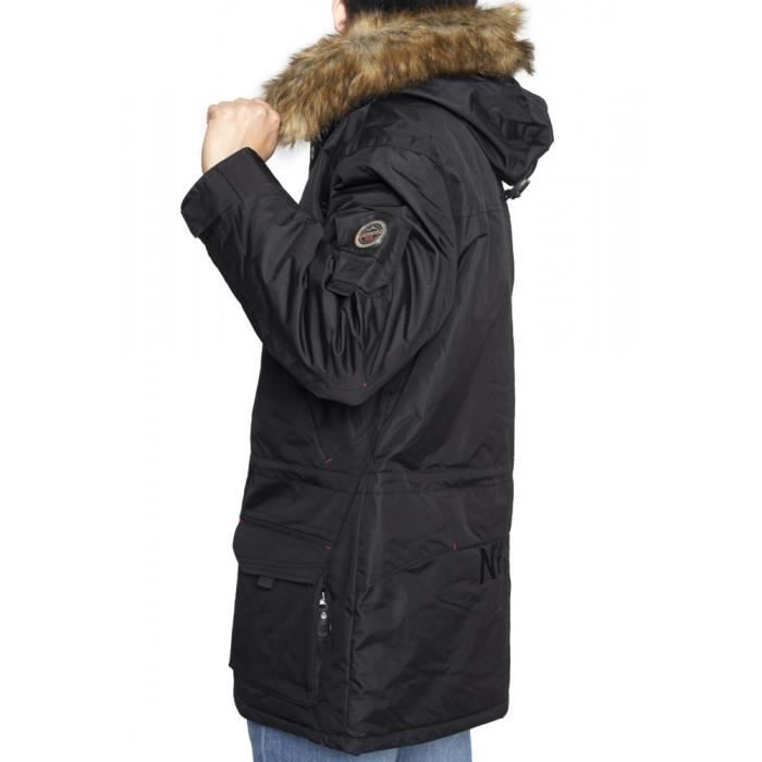 Doudoune GEOGRAPHICAL NORWAY ACHEM Noir Homme 100 Polyester Fermeture eclair Noir Cdiscount Pret a Porter