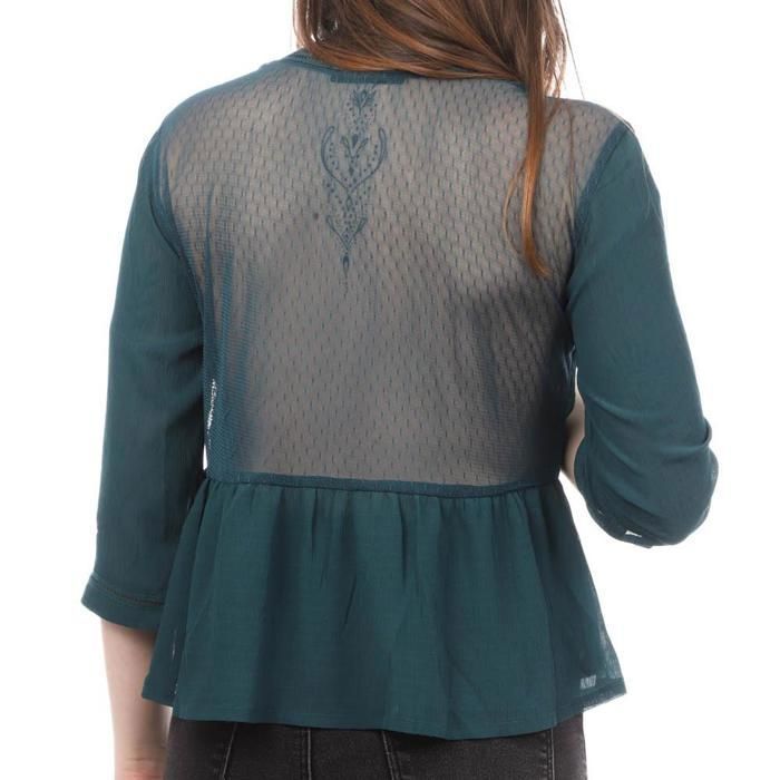 Blouse Bleu canard Femme Teddy Smith Tara Bleu Cdiscount Prêt-à