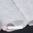 Tissu non tissé vendu au mètre toison à coudre 3 m x 160 cm - tissu non tissé pour la couture  tissu filtrant blanc-2