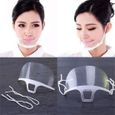 10 pcs Masque Transparent Anti-buée Visière de Protection Réutilisable-2