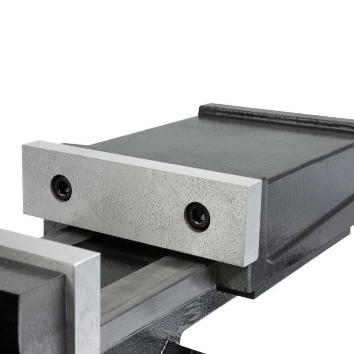 Étau Machine Basculant 90° EBERTH - Fonte Acier 75mm, Pour Perceuse Et Fraiseuse Atelier
